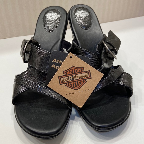 Harley-Davidson Shoes - Harley Davidson slip on wedges